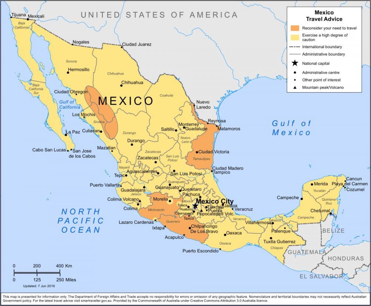 la mappa di Città del Messico e dintorni