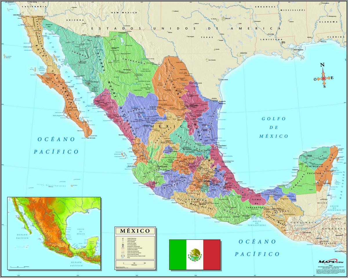 la mappa di Città del Messico c.a.p.
