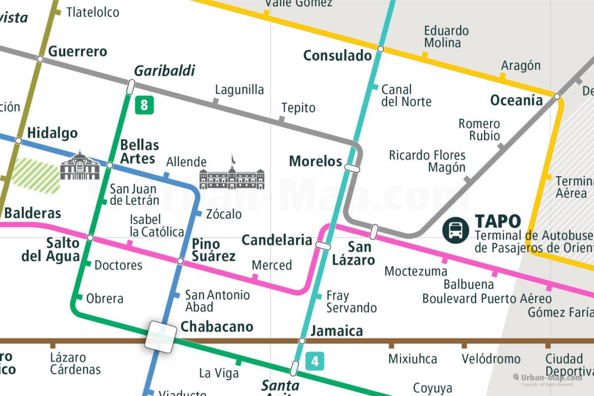 mappa di tepito Città del Messico 