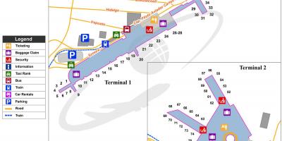 L'aeroporto internazionale Benito juarez la mappa