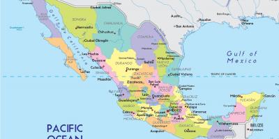 La mappa di Città del Messico, stato
