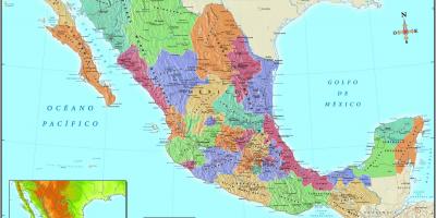 La mappa di Città del Messico c.a.p.