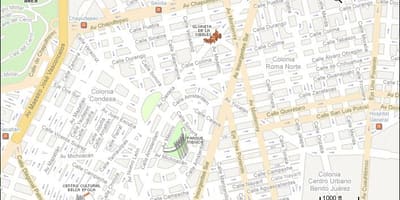 Mappa di condesa, Città del Messico
