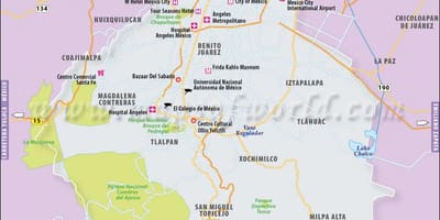 Posizione sulla mappa di Città del messico