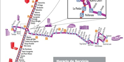 Mappa del metrobus di Città del Messico