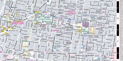 Mappa di streetwise Città del Messico