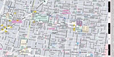 Mappa di streetwise Città del Messico